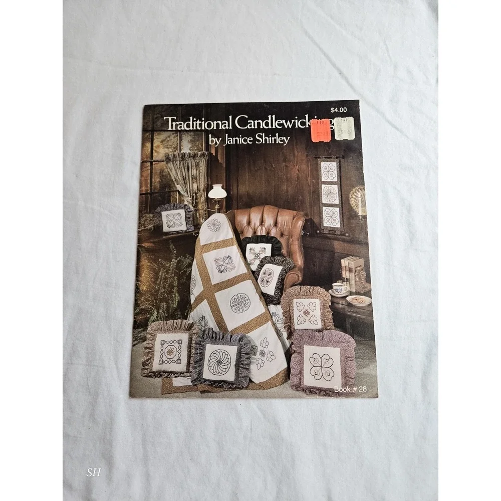 Traditional Candlewick Janice Shirley Book 28 Embroidery Patterns Quilt Craft...